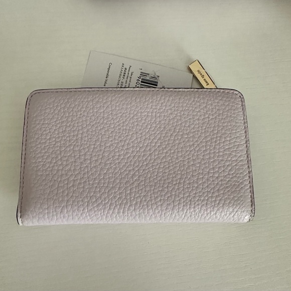 Kate Spade Madison Faux Pearl Studded Satchel + Leila Wallet in (Lilac Moon) - Picture 11 of 14